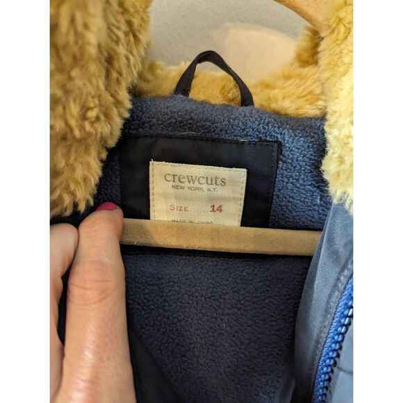 CREWCUTS BY J CREW Down Stadium Jacket Size 14 - Picture 3 of 6